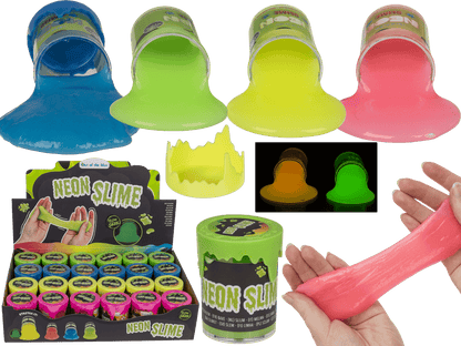 Neon Slime, glows in the dark,
