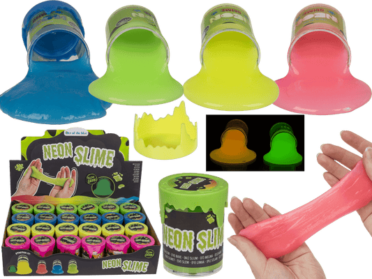Neon Slime, glows in the dark,