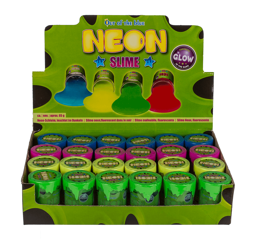 Neon Slime, glows in the dark,