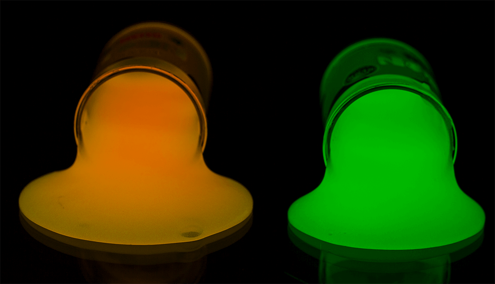 Neon Slime, glows in the dark,
