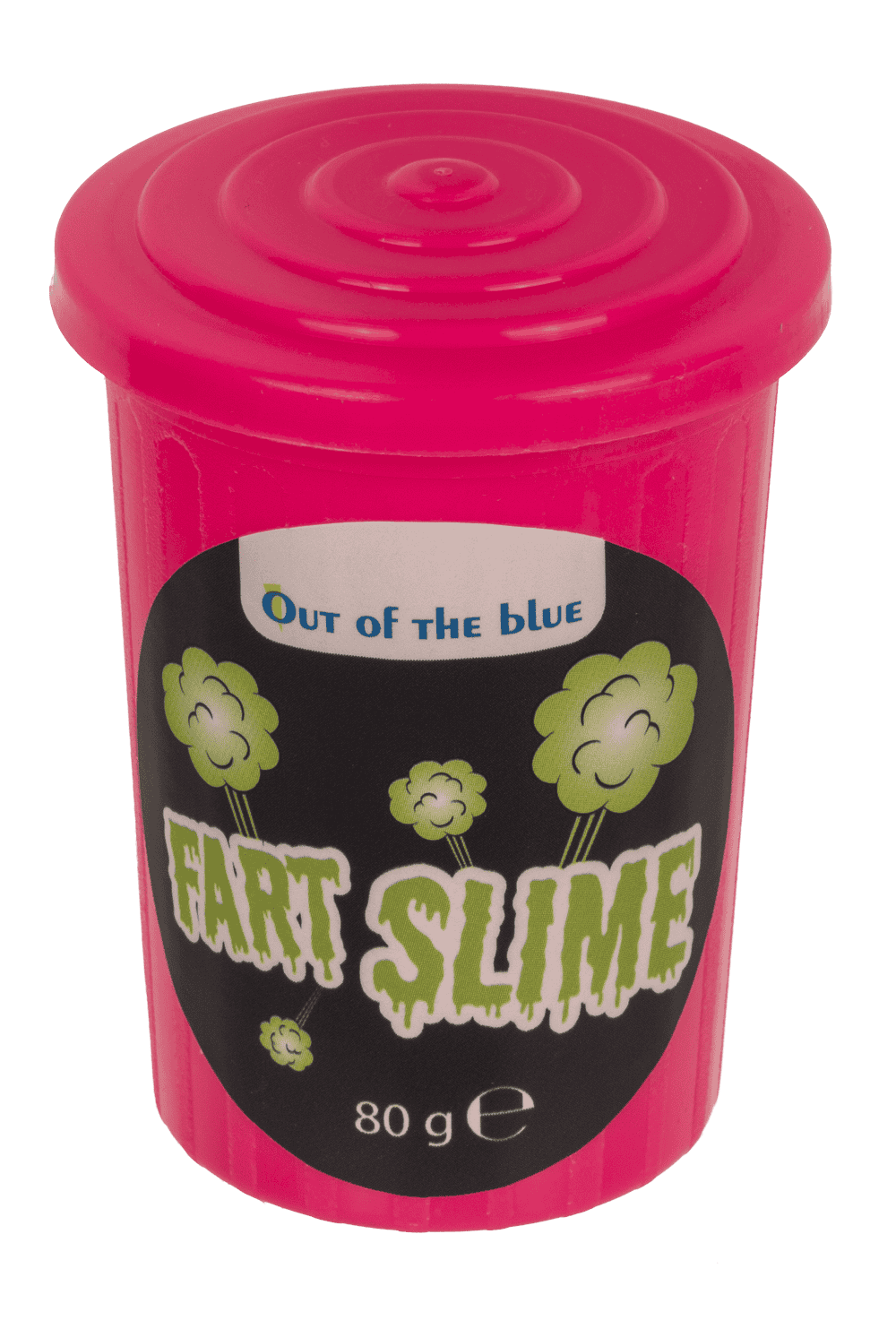 Noisy slime in plastic tin,