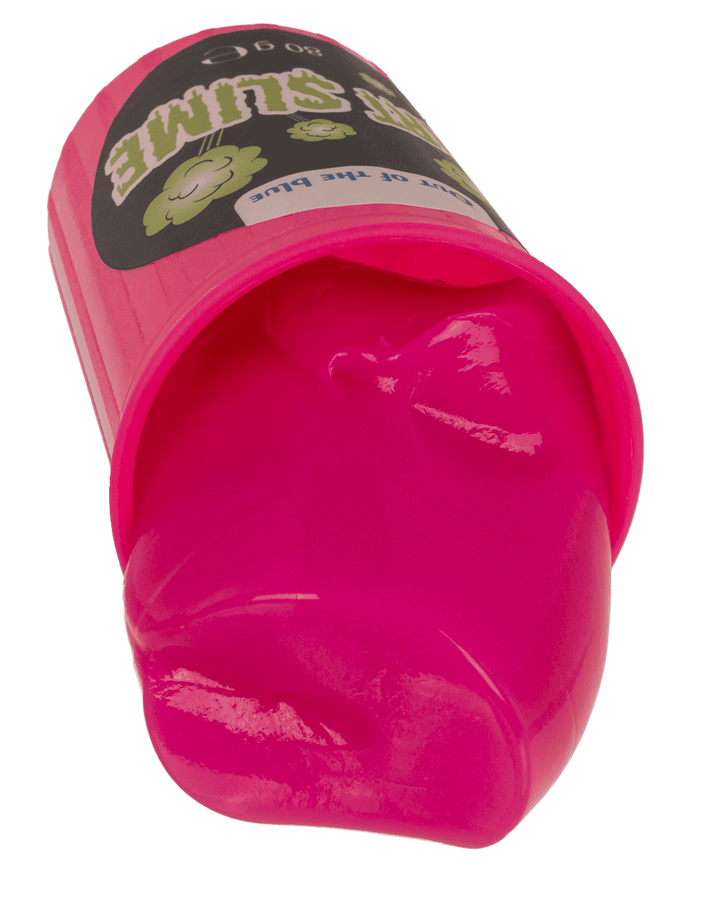 Noisy slime in plastic tin,