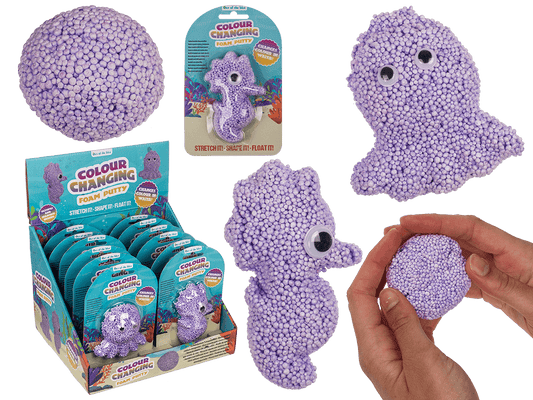 Colour changing foam putty, Sea Horse and Octopus,