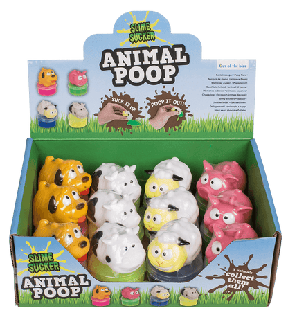 Slime Sucker, Poop Animals, approx. 4 x 5 cm,