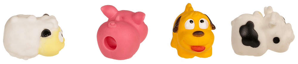 Slime Sucker, Poop Animals, approx. 4 x 5 cm,