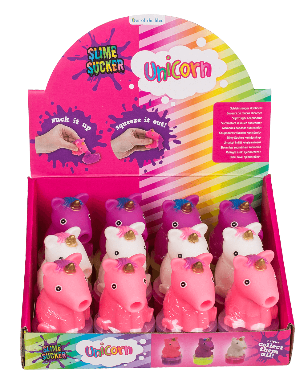 Slime Sucker, Unicorn, approx. 8 x 4 cm,