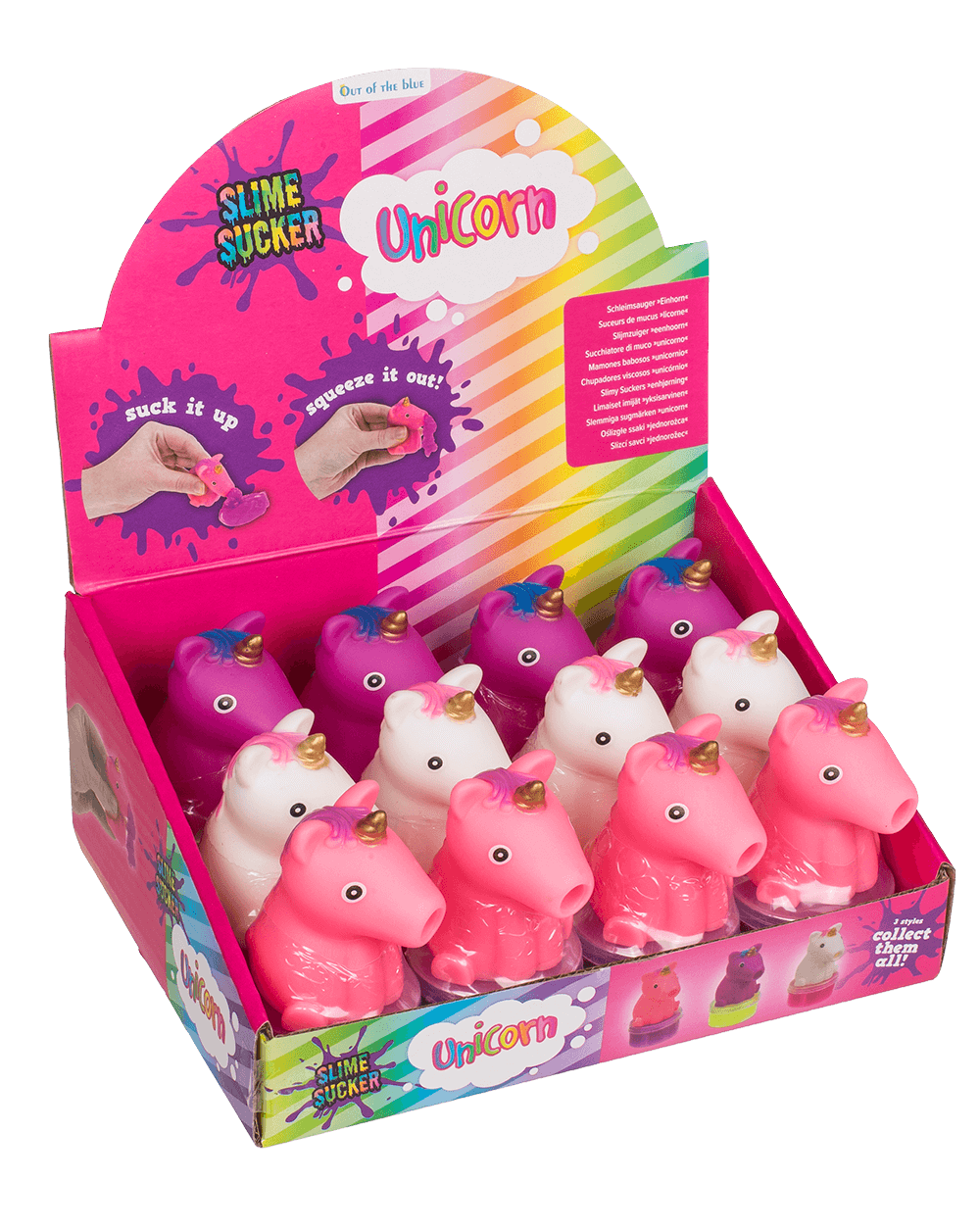 Slime Sucker, Unicorn, approx. 8 x 4 cm,