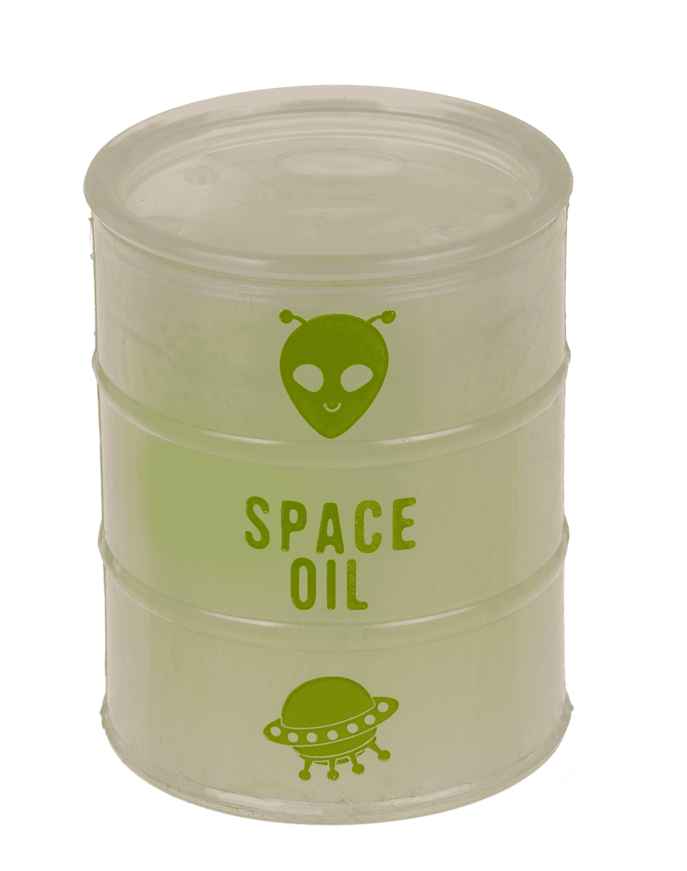 Alien slime with Alien figurine, Glow in the Dark,