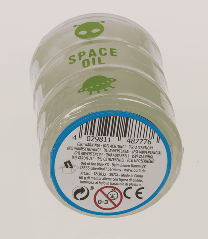 Alien slime with Alien figurine, Glow in the Dark,