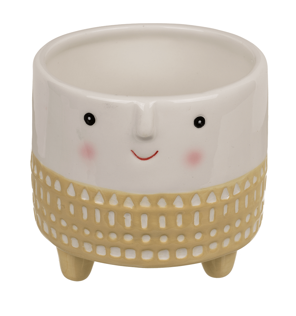 Decoration pot, face,