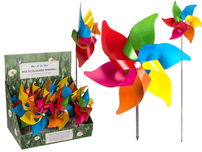 Multicoloured windmilll ca. 27 cm,