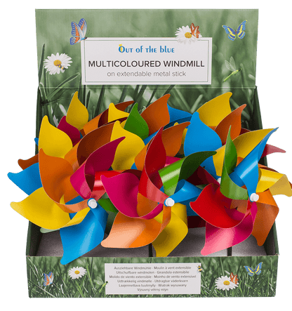 Multicoloured windmilll ca. 27 cm,