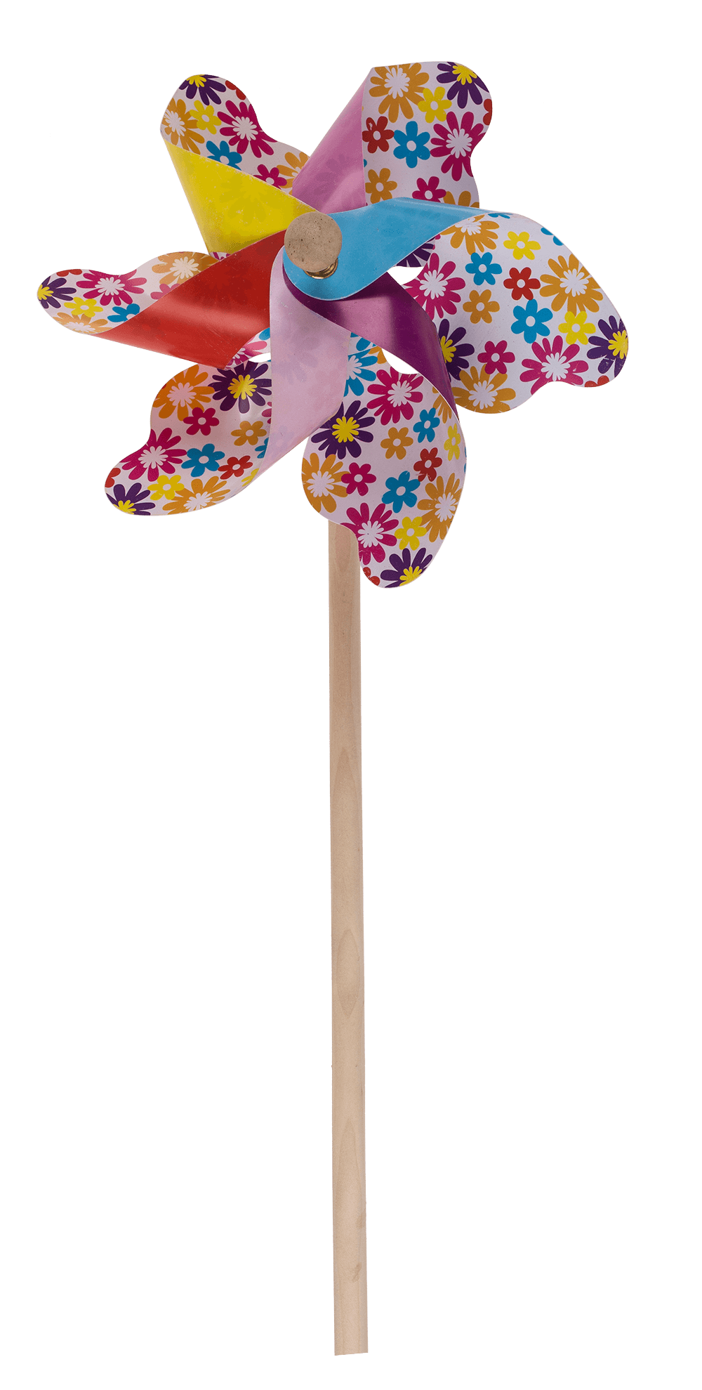 Coloured windmill with flowers,