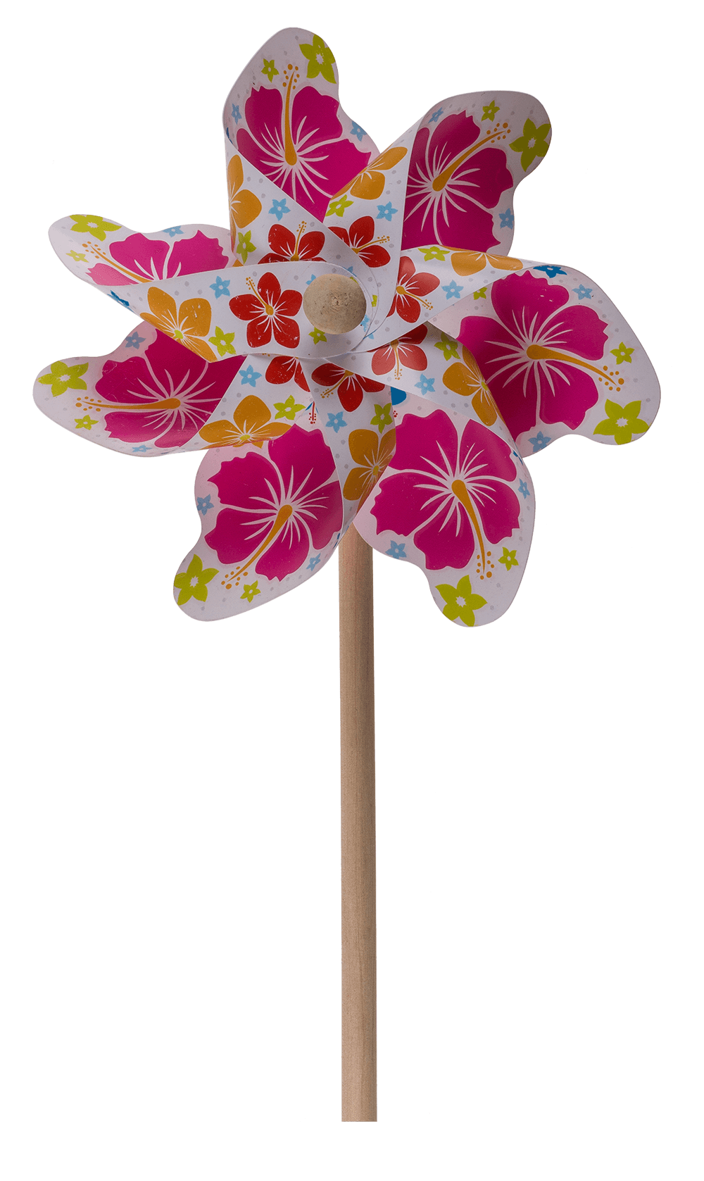Coloured windmill with flowers,