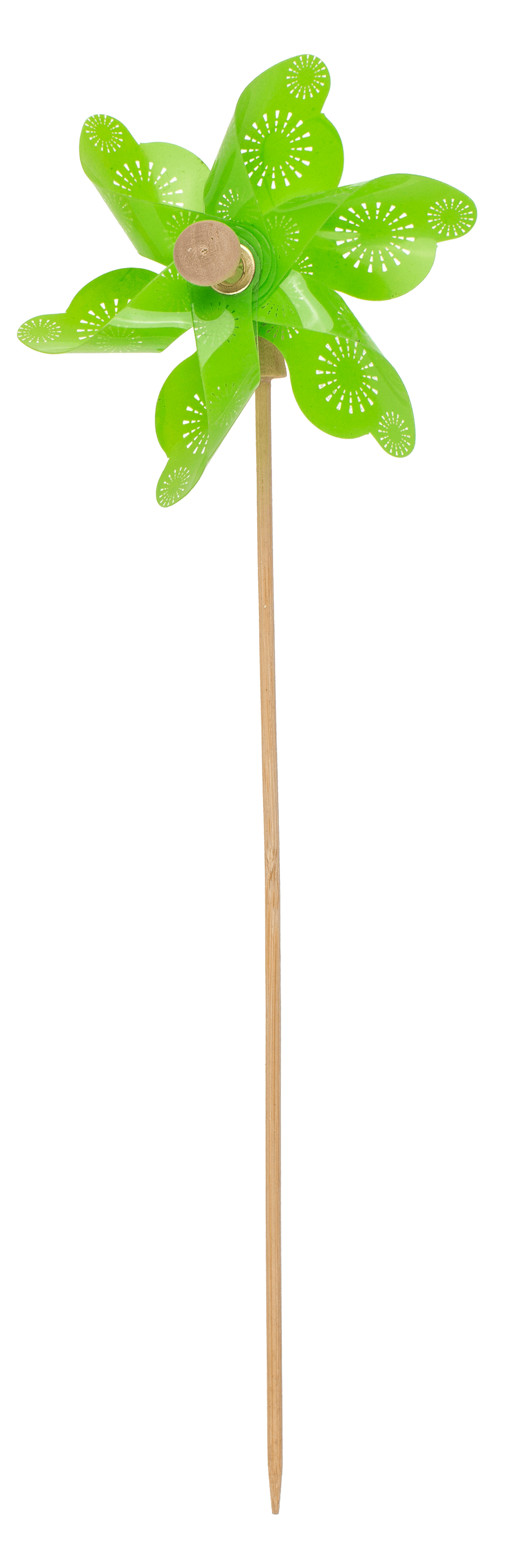 Coloured windmill with stamped samples,