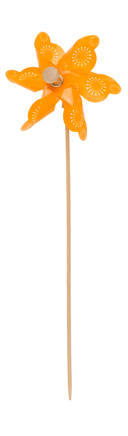 Coloured windmill with stamped samples,