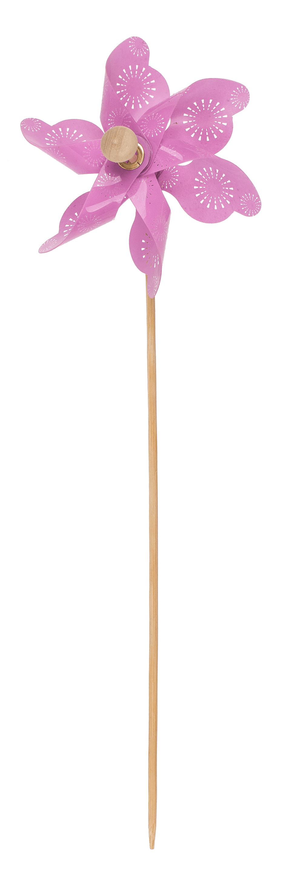 Coloured windmill with stamped samples,