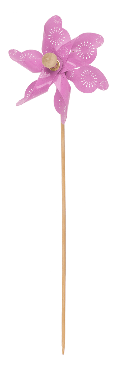 Coloured windmill with stamped samples,