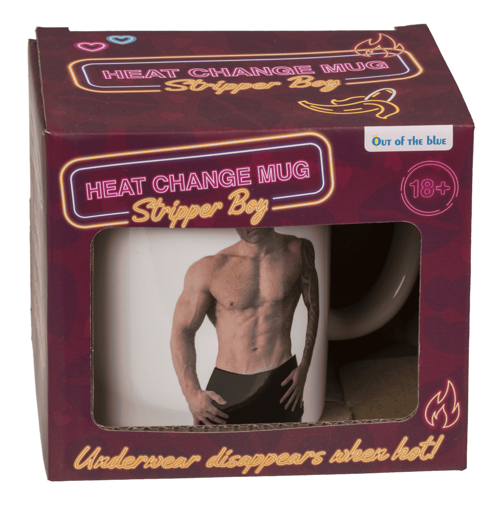 Mug, Stripper Boy, naked, with thermal effect,