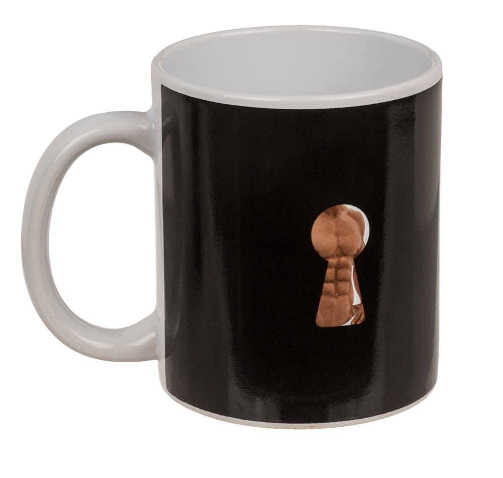 Stoneware Mug, Stripper Boy, with thermal effect,