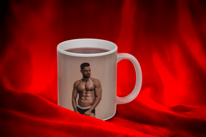 Stoneware Mug, Stripper Boy, with thermal effect,