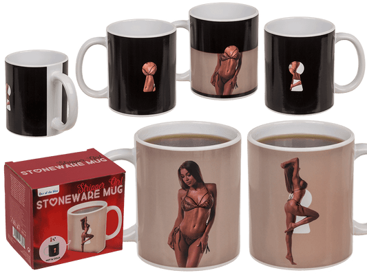 Stoneware Mug, Stripper Girl,