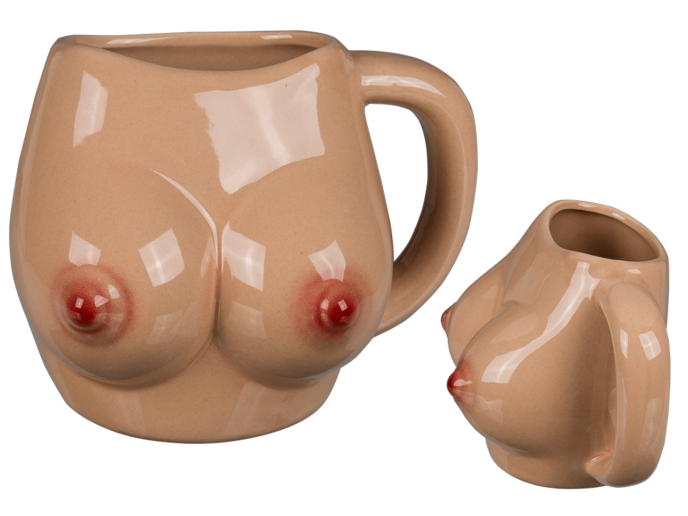 Ceramic mug, Boobs,