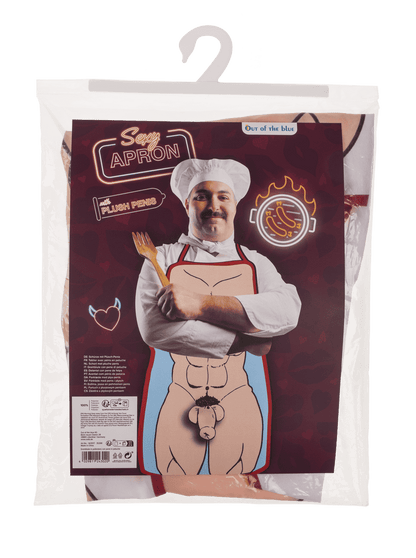 Kitchen apron, Male Body with Plush Penis,