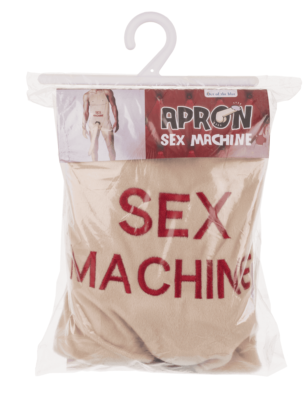 Apron with plush penis, Sex Machine,