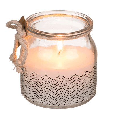 Scented candle (fresh cotton) in glass,