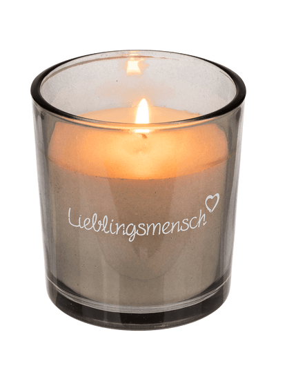 Candle in glass, Lieblingsmensch,
