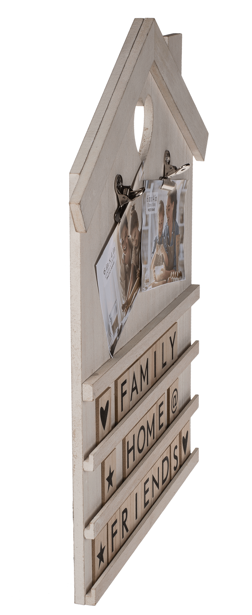 White deco house with 90 nature coloured letters &