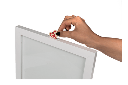 Guest book in picture frame with 42 writable,