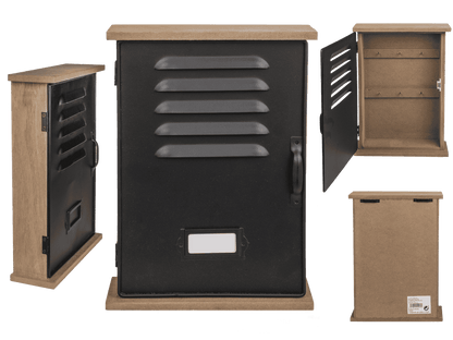 Wooden/metal-key box,