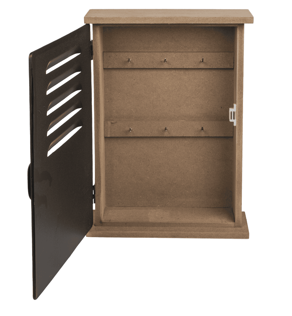 Wooden/metal-key box,