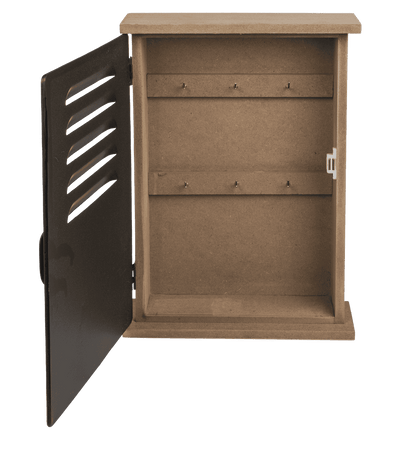 Wooden/metal-key box,