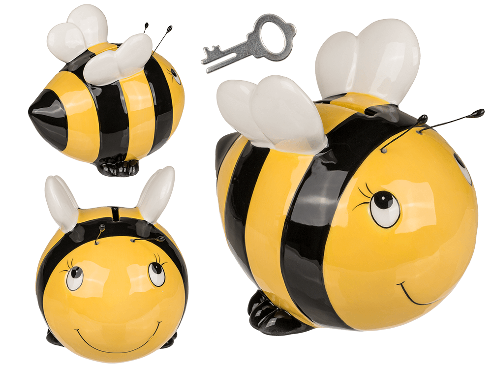Money bank, bee,