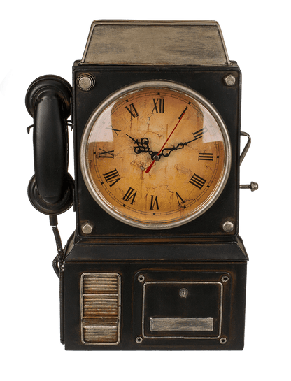 Metal key box, telephone,