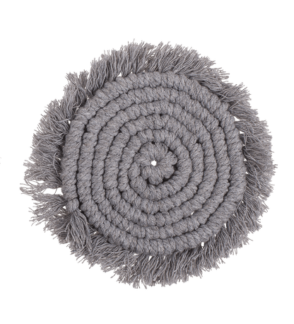 Makramee Coaster, Set of 2,