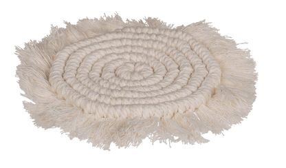 Makramee Coaster, Set of 2,