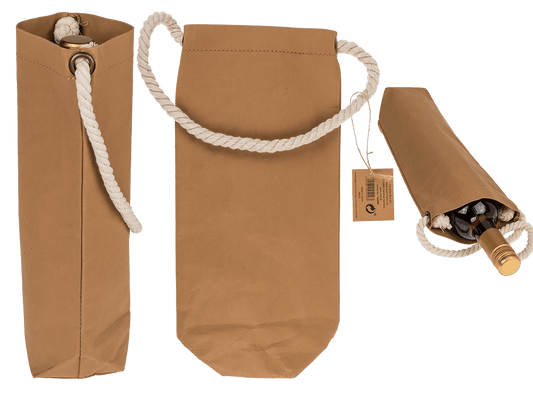 Craft paper bottle holder,