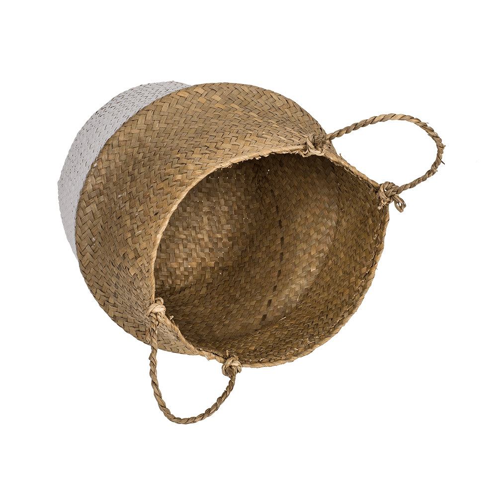 Belly basket made of seagrass,
