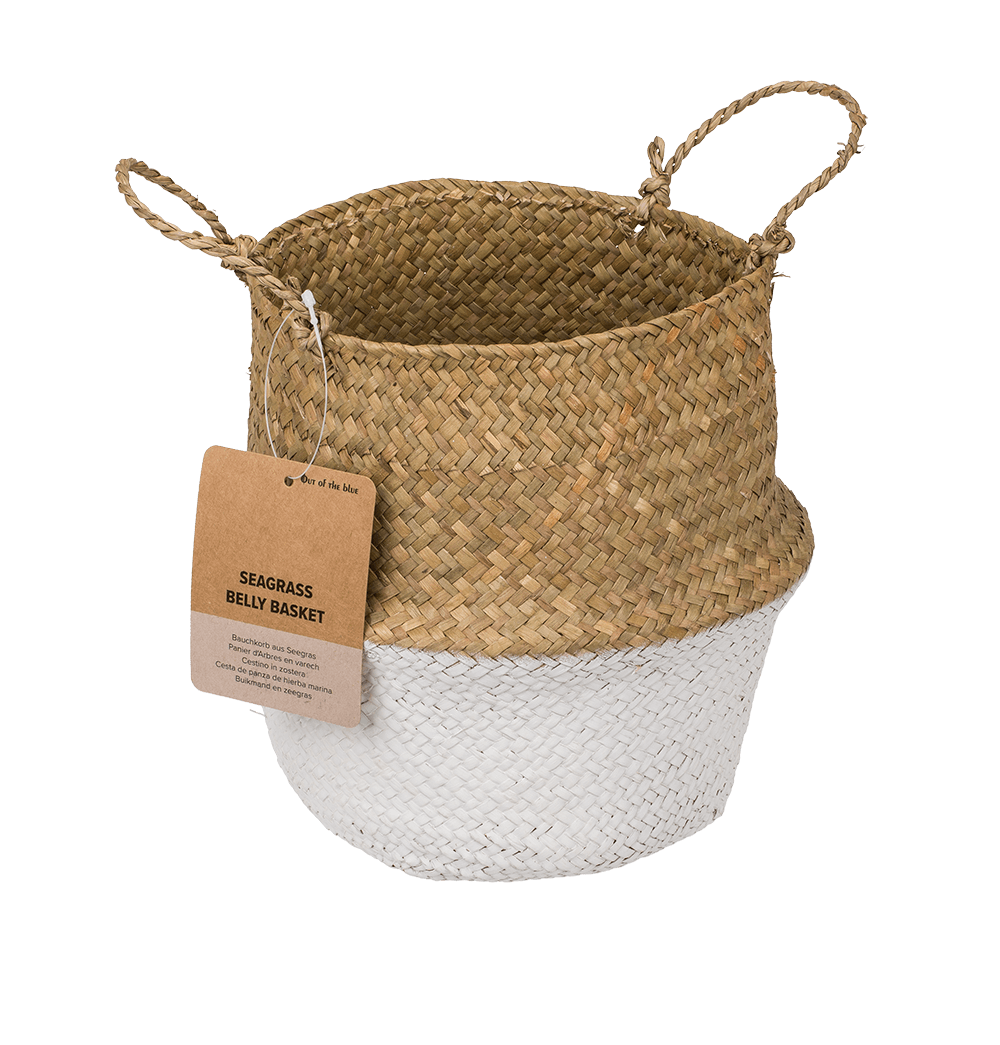 Belly basket made of seagrass,