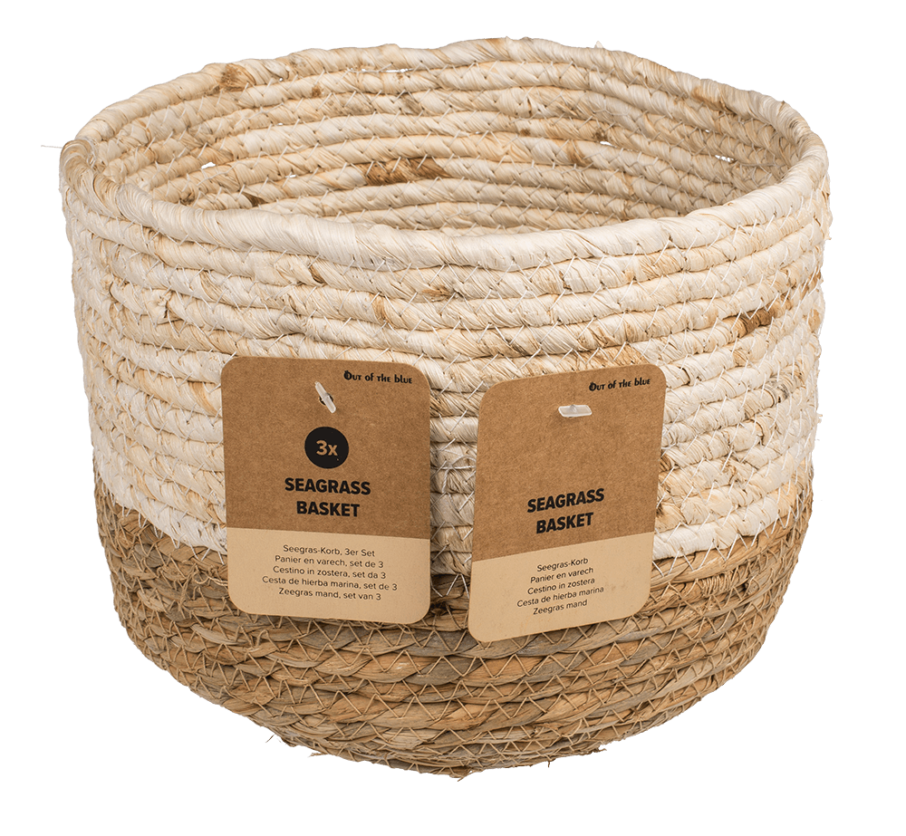 Seagrass basket, Set of 3,