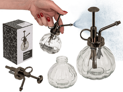 Anthracite coloured glass plant mister,