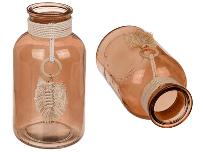 Glass vase, Boho Style,