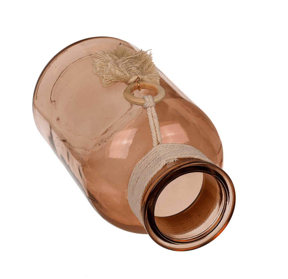 Glass vase, Boho Style,