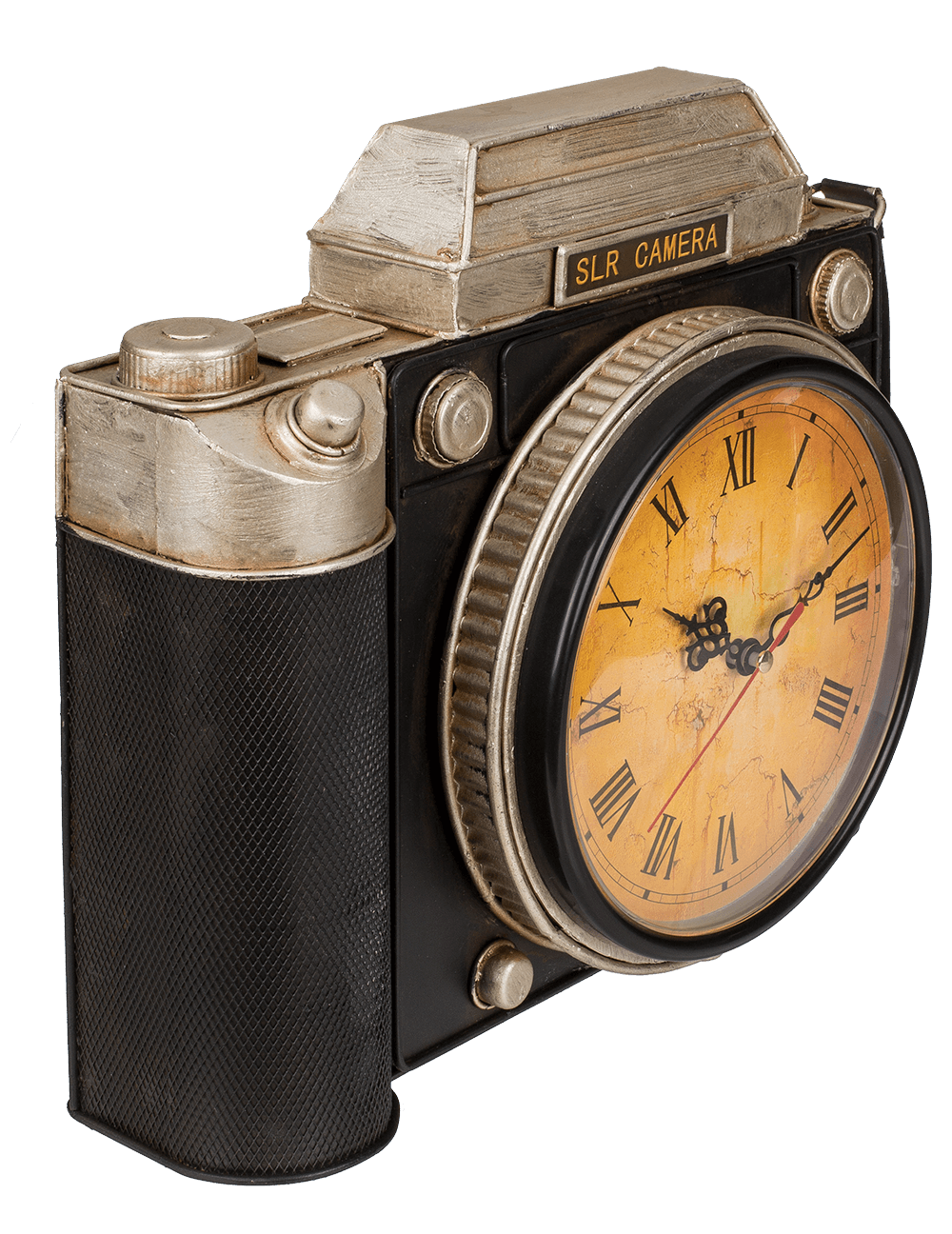 Metal key box, camera with clock,