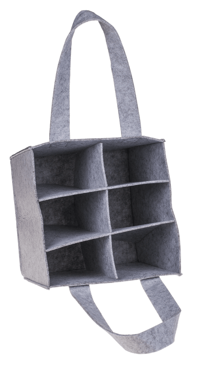 Felt bottle bag for 6 bottles,
