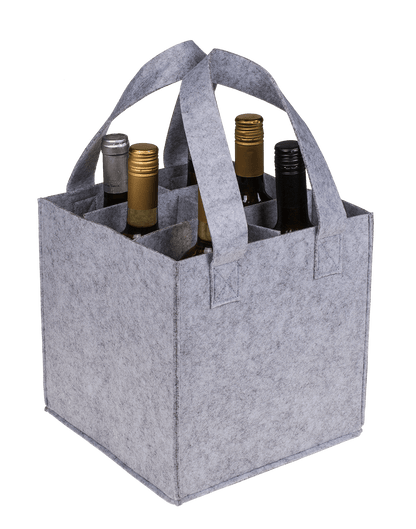 Felt bottle bag for 6 bottles,